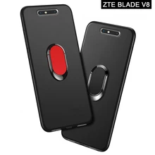 Чехол для zte Blade V8, роскошный, 5,2 дюймов, мягкий, черный, силиконовый, магнитный, автомобильный держатель, кольцо, чехол для zte Blade V8, чехол для телефона s