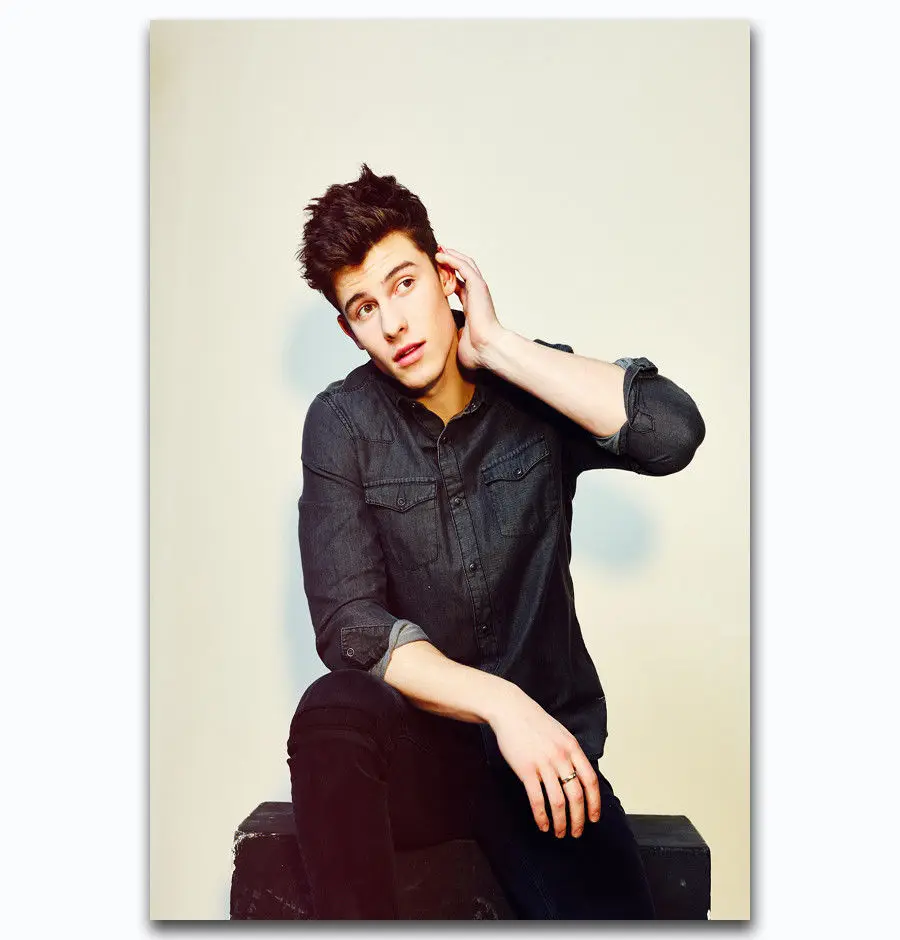 

Hot New Shawn Mendes Custom Pop Music 2-Silk Art Poster Wall Sticker Decoration Gift
