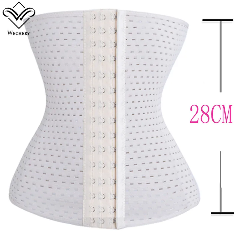 

Wechery Waist Trainer for Women 28cm Long High Waist Shaper Plus Size Corset Slimming Cinchers Steel Boned Body Shaper
