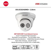 Ip Camera Dome Security 4MP Original English Hik Version DS-2CD2342WD-I 2.8mm WDR Network IP66 POE Unlimited Update Waterpoor