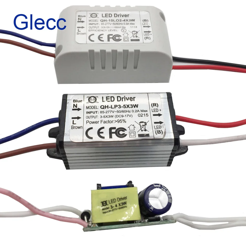 5 Pack LED Driver Power Supply - 600mA Output For 18-30x3W High Power LED Chips