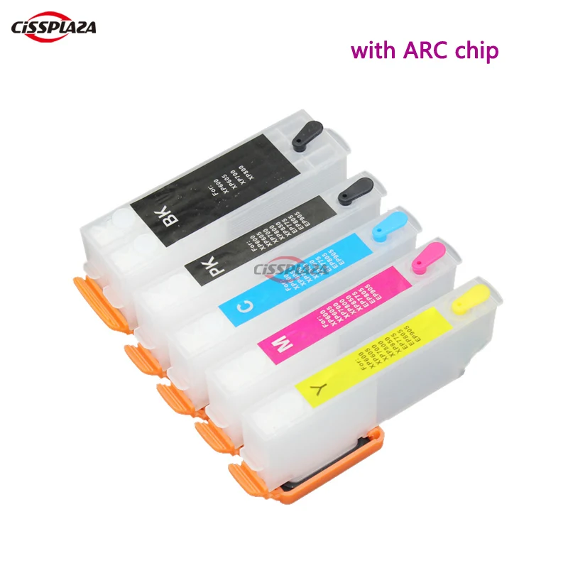 CISSPLAZA 5 шт. 273 T2730 T T2734 совместимый для Epson XP600 XP700 XP800 XP520 XP620 XP820 XP610 XP810 Заправляемый