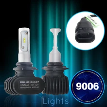 Co свет передние фары лампы h7 9006 led лампа 50 Вт 8000lm один луч фары фары 9-32 В для honda/audi/люкс/nissan