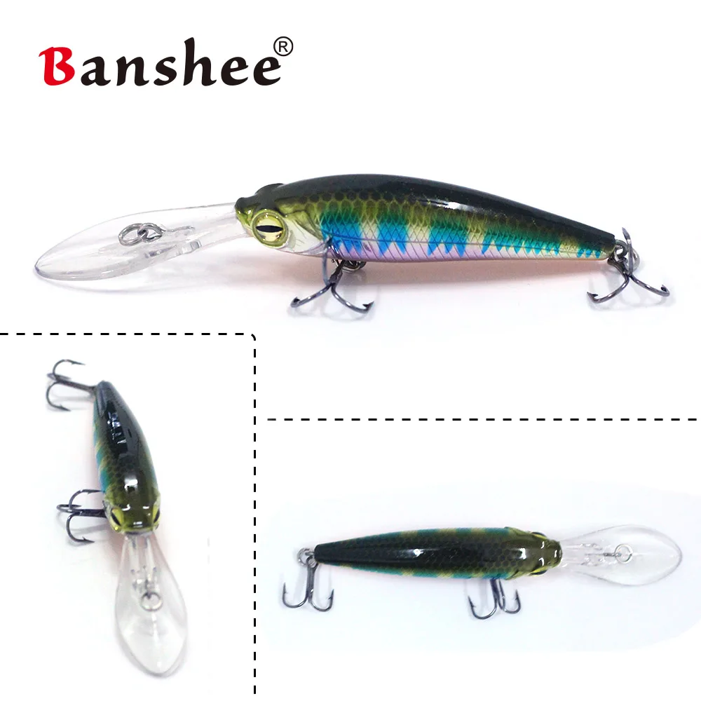 Banshee WF01 длинная губа Джеркбейт 60 мм/6 г 3 шт./лот искусственный Троллинговый гольян