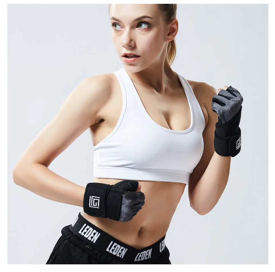 Gym Gloves Heavyweight Sports Exercise Weight Lifting Gloves Breathable Body Building Training Sport Fitness Gloves