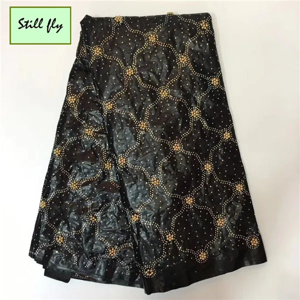 

Black bazin riche getzner 2018 cotton jacquard brocade fabric with stones latest fashion design bazin lace 2018 5+2yards/lot