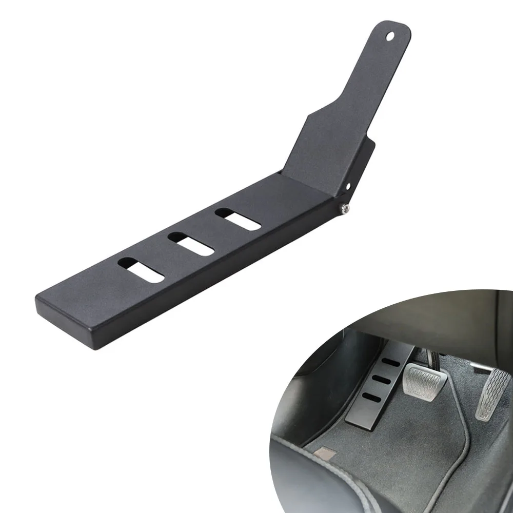 Car Pedals for Jeep Wrangler JL 2018 Metal Black Left Side Foot Rest Pedal Plate Decoration Cover Interior Mouldings (9)