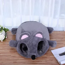 

Grey Mouse Shape Bed For Small Cats Dogs Cave Bed Removable Cushion,Waterproof Bottom Cat House Mouse For Cats