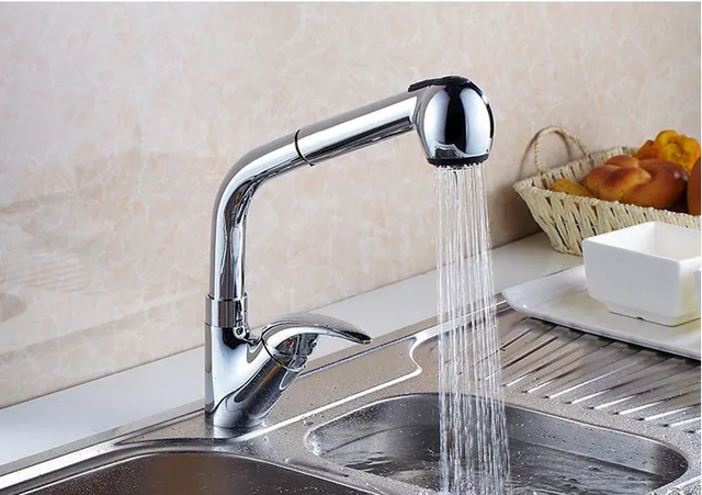 Best Price Outlet Hot sell Brass Chrome Pull Out Kitchen Faucet / Flexible install Kitchen Hot and Cold Water Sink Spray Mixer Tap Best Price Outlet Hot sell Brass Chrome Pull Out Kitchen Faucet / Flexible install Kitchen Hot and Cold Water Sink Spray Mixer Tap