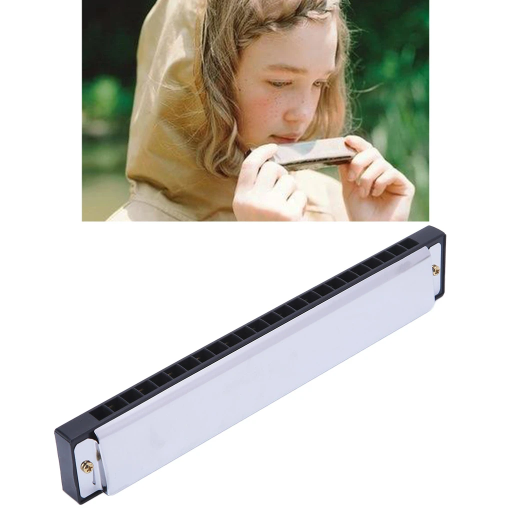

New Special 24 Holes 48 Tones Harmonica Key of C/G Mouth Organ Gift
