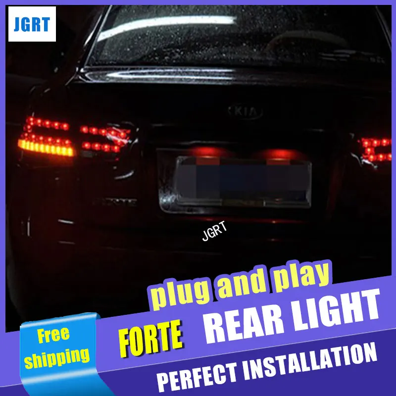 Car Styling for Kia Forte taillight assembly 2010 2013 Cerato led tail