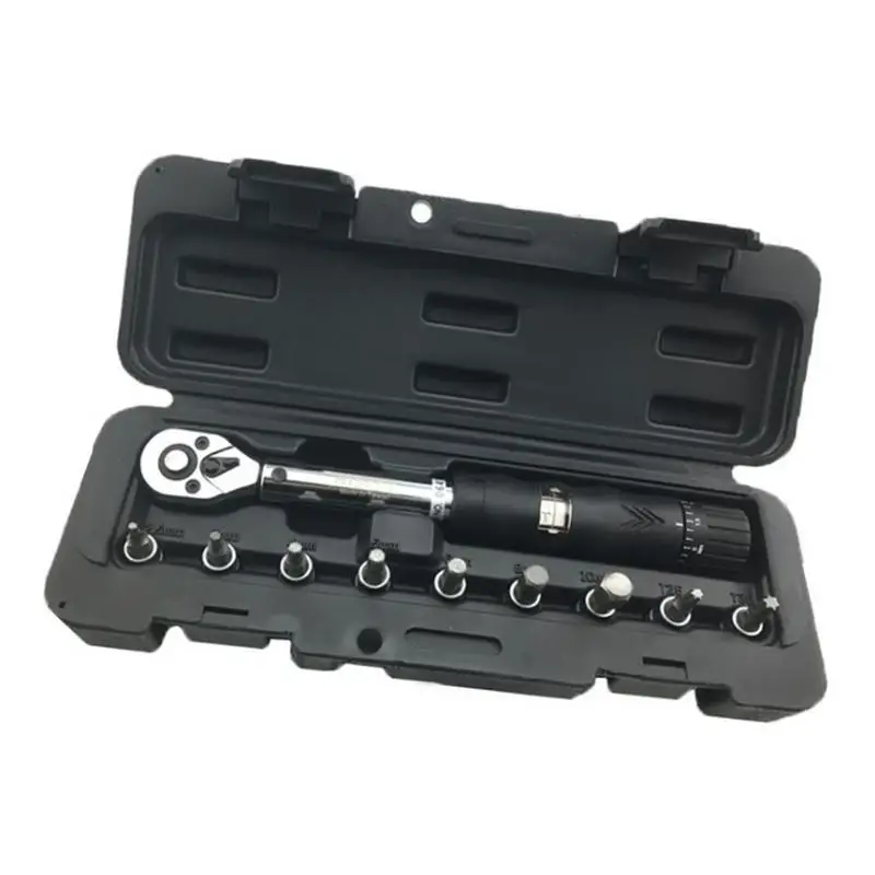 

Cycling Import 2-14NM Window Type Torque Wrench Set Torque 2-14NM Bicycle Torque Tool Multi-function Tool Sets With Plastic Box