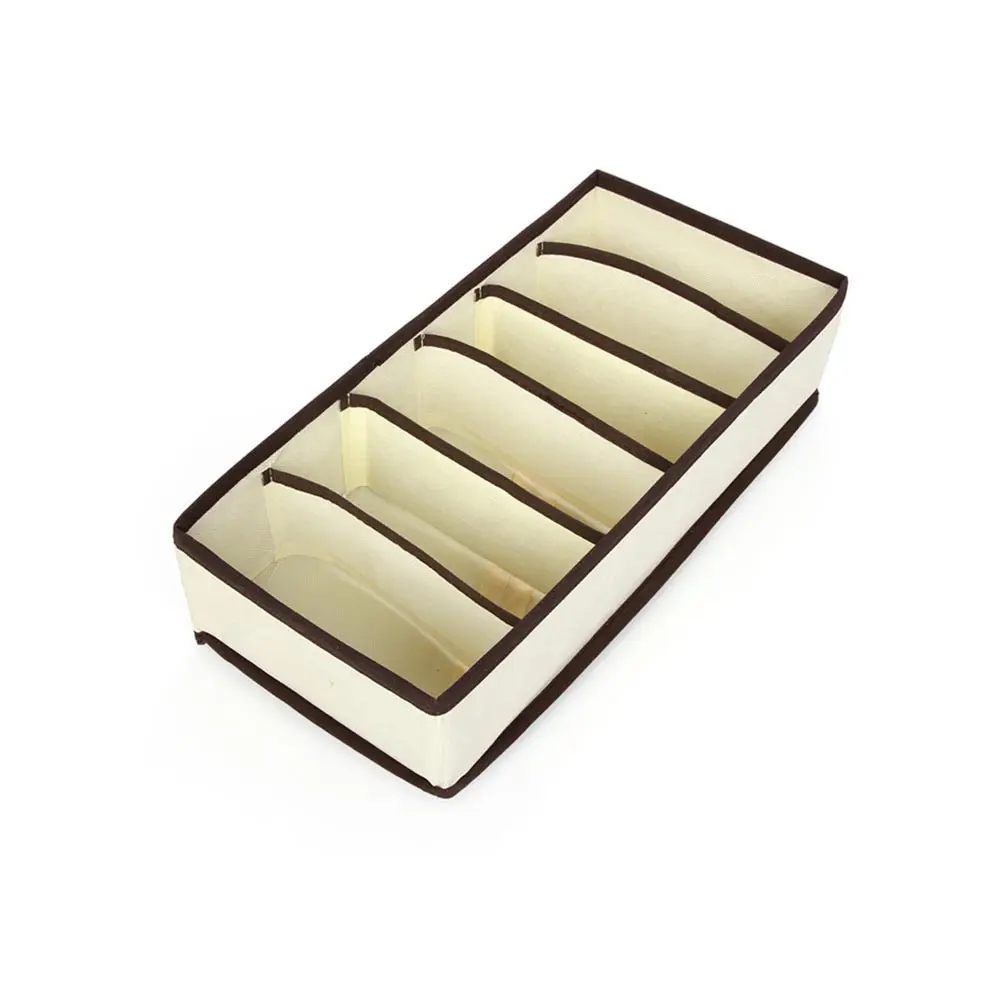 2019 New Style Foldable Storage Box For Shoes Wardrobe Closet Organizer Sock Bra Underwear Cotton Storage Bags