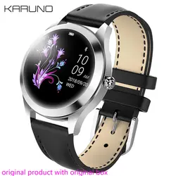 Karuno Смарт часы для женщин KW10 Bluetooth 4,0 IP68 водонепроницаемый мульти-спортивные режимы шагомер сердечного ритма фитнес браслет для леди
