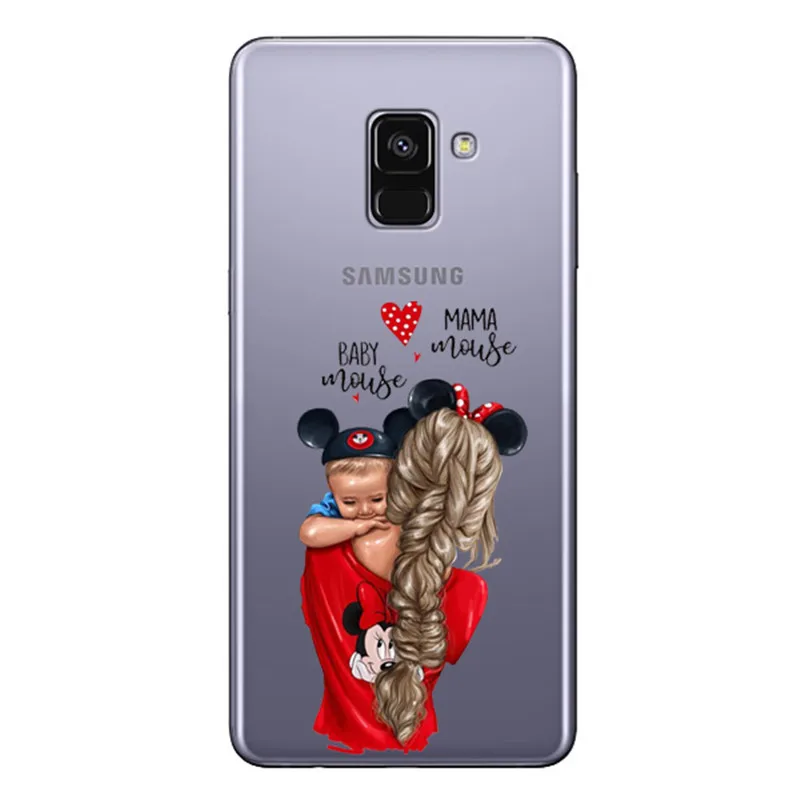 Moda черный коричневый Mae Do Bebe Da Menina Do Cabelo Rainha 01 чехол для samsung S6 7 8 9 Plus Mulher для девочек Tampa Do Telefone