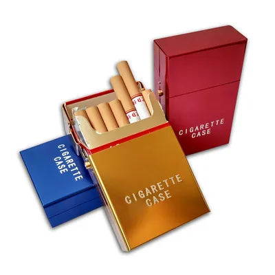 Модные алюминий чехол для портсигара сигары табака футляр для хранения карман для хранения максимум 20 шт. сигарет коллекционные вещи