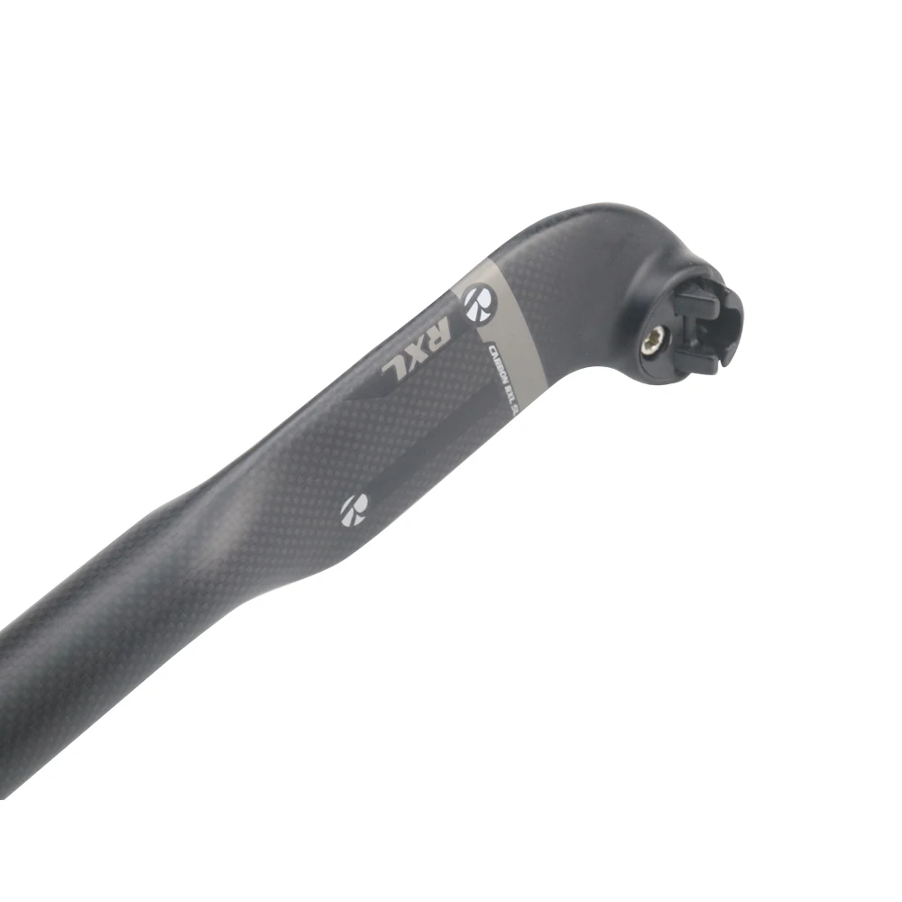 RXL SL Bicycle Seat Post Carbon Fibre MTBRoad Bike 350400mm 3K Matte Bicycle Accessories Grey Carbon Seatpost  (8)