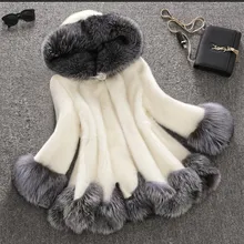2016 high imitation fur coat women silver fox fur collar hooded rabbit fur coat medium-long overcoat plus size S-4XL winter coat 2016 high imitation fur coat women silver fox fur collar hooded rabbit fur coat medium-long overcoat plus size S-4XL winter coat