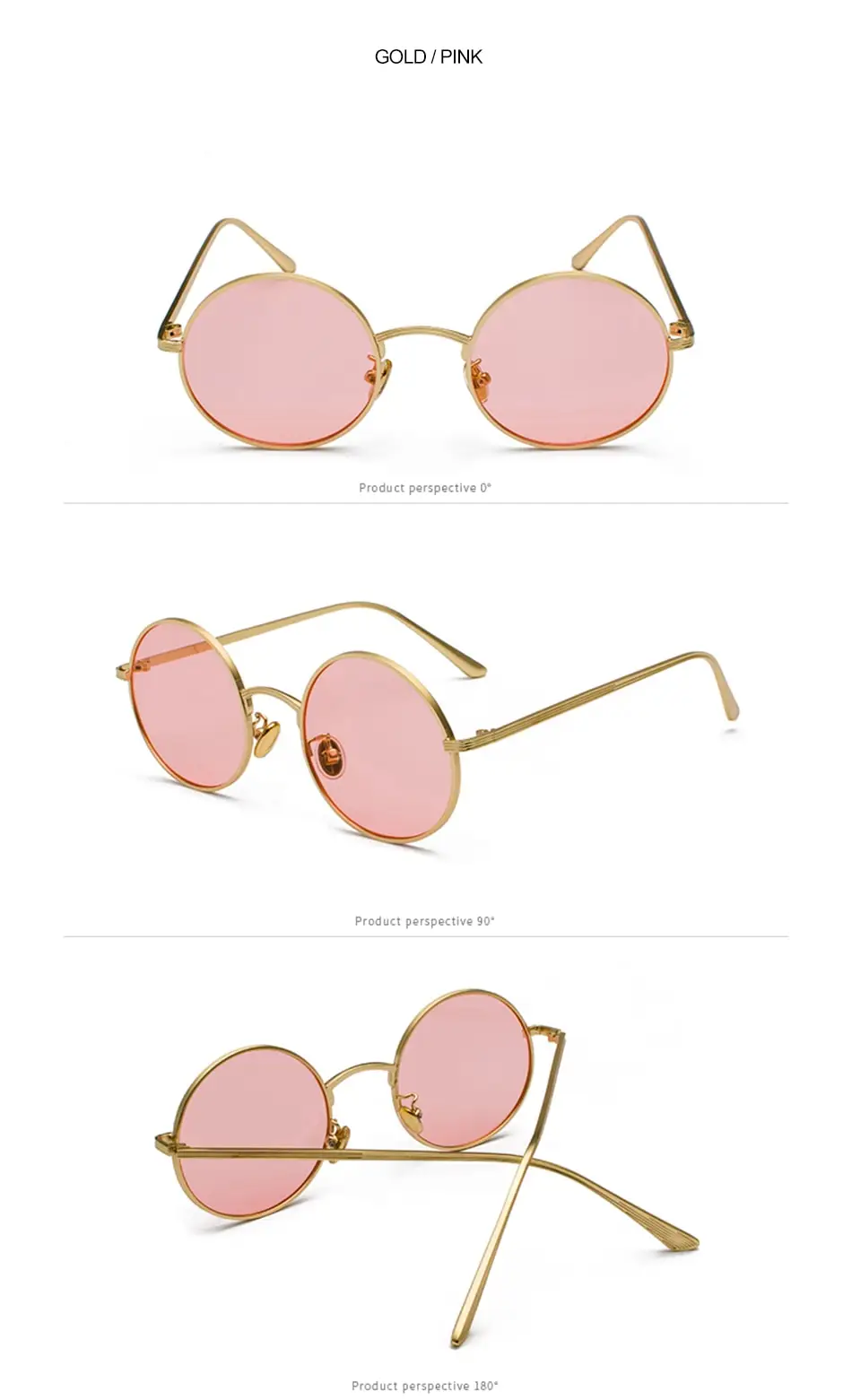 SPLOV Vintage Men Sunglasses Women Retro Punk Style Round Metal Frame Colorful Lens Sun Glasses Fashion Eyewear Gafas sol mujer coach sunglasses