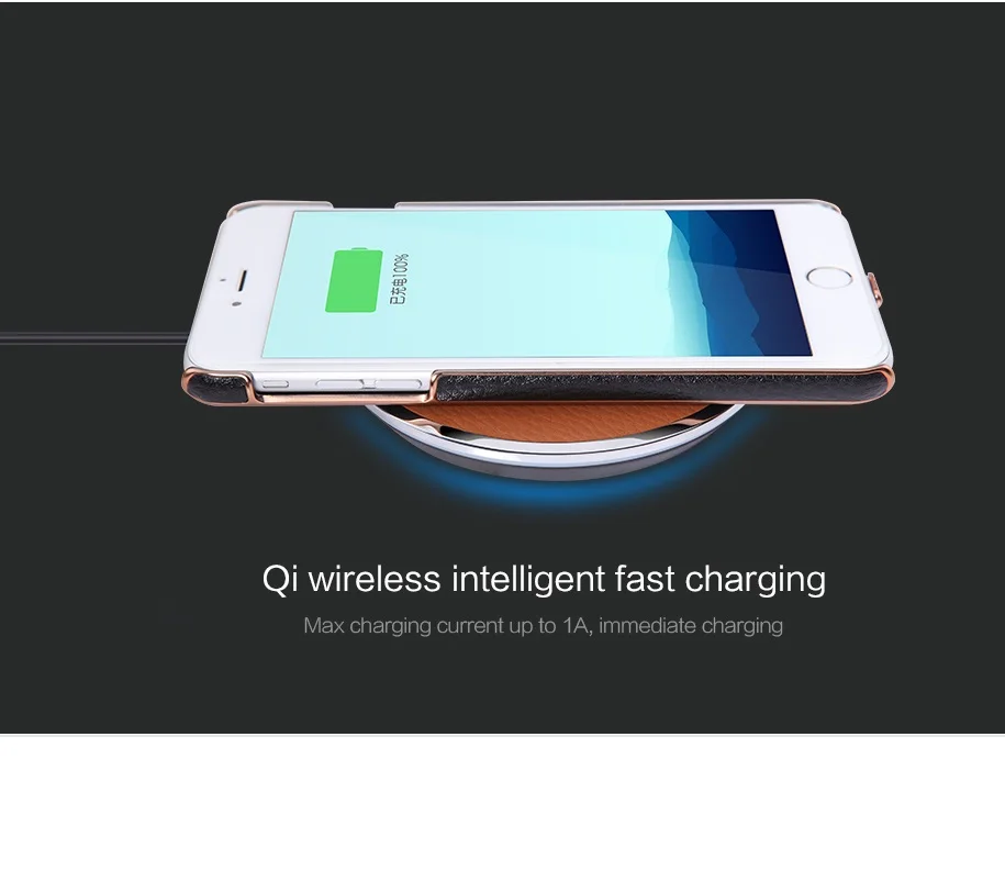 Чехол для iPhone дюймов Nillkin беспроводной приемник 4,7 7 Чехол Qi Беспроводное зарядное устройство приемник крышка мощность зарядки передатчик