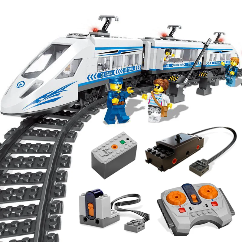 

Technic Train Compatible With Legoing 60051 City Car Truck Model Building Blocks Boy Birthday Gifts Toys For Children