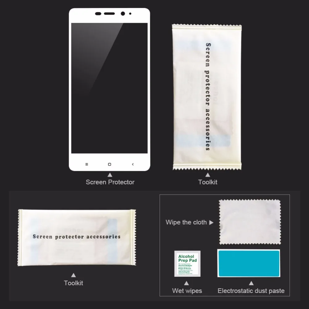 Чехол из закаленного стекла для Xiaomi Redmi Note 4X 64 ГБ 9H Ultra 2.5D Защитная пленка экрана 32