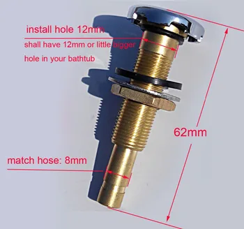 

Bathtub air jet,spa Brass Air bubble jet with Chrome plating, hot tub blower nazzle A0-27