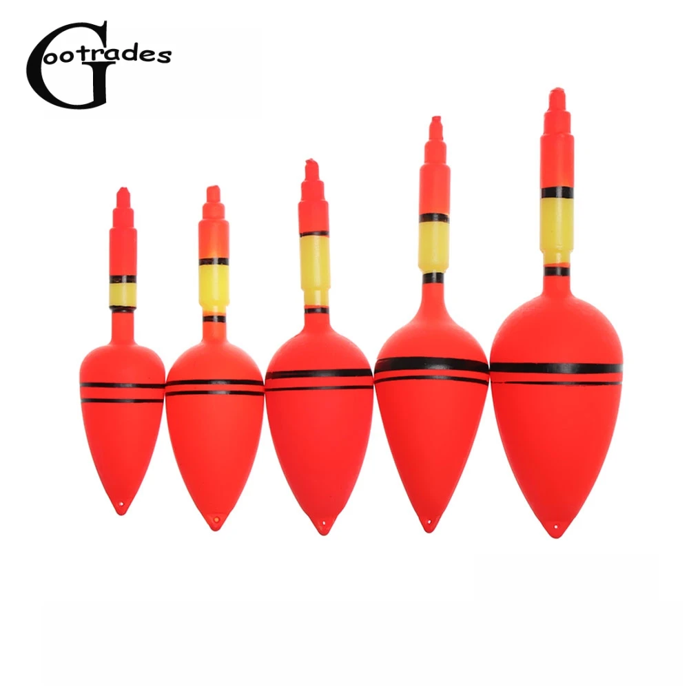 

5Pcs/Set XS-XL Fishing Float Plastic Balls Stopper Buoy Flutter To Remind Fish Bite Hooks lures Lightstick Fishing Tackle Tools