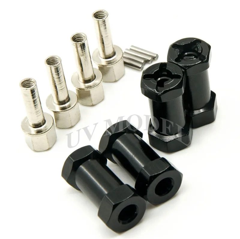 Alloy 12 mm Moyeu Roue Hex Drive Adaptateur 25 mm Offset Extension for Radio Control 1//10 Crawler
