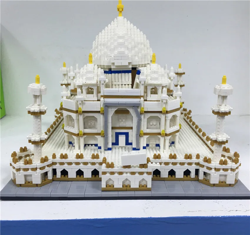 PZX мини блоки 3950 шт Роскошные mirco World Architecture Индия Модель Строительные кирпичи