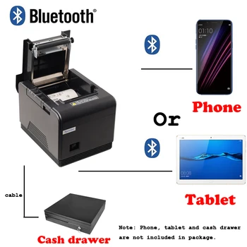

Free P.O.S Pos system Loyverse 80mm Bluetooth Thermal Receipt Printer Pos Printer For Android devoice and iOS