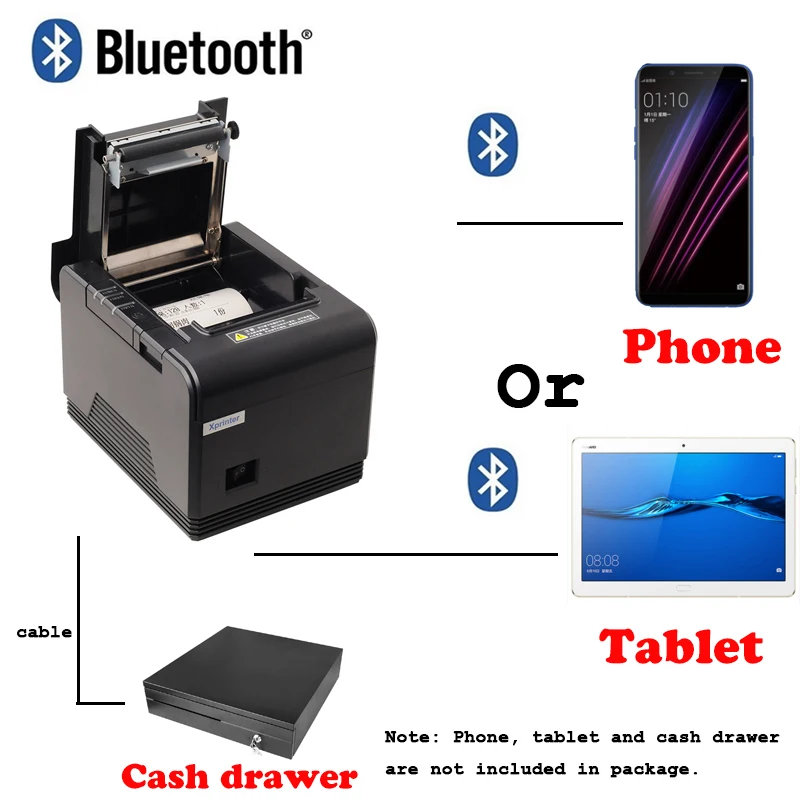 Libre P.O.S sistema Pos Loyverse 80mm Bluetooth impresora térmica de  recibos para Android devoice y iOS|Impresoras| - AliExpress