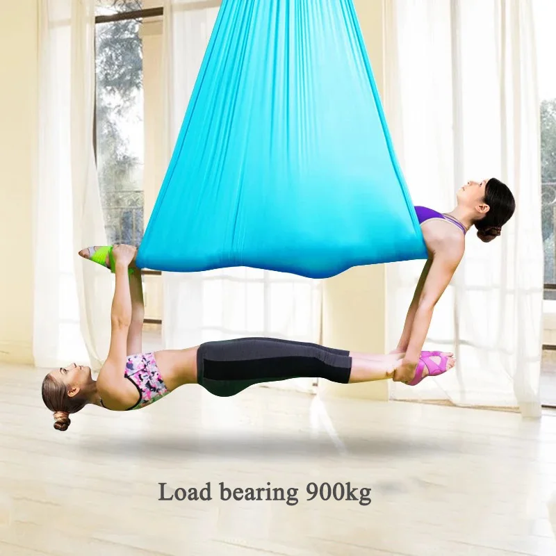 

New Sports 5Mx2.8M Aerial Yoga Hammock Set Yoga Swings Full Settira Estera De Inversion Fly Yoga Swing Air Hamac Bed