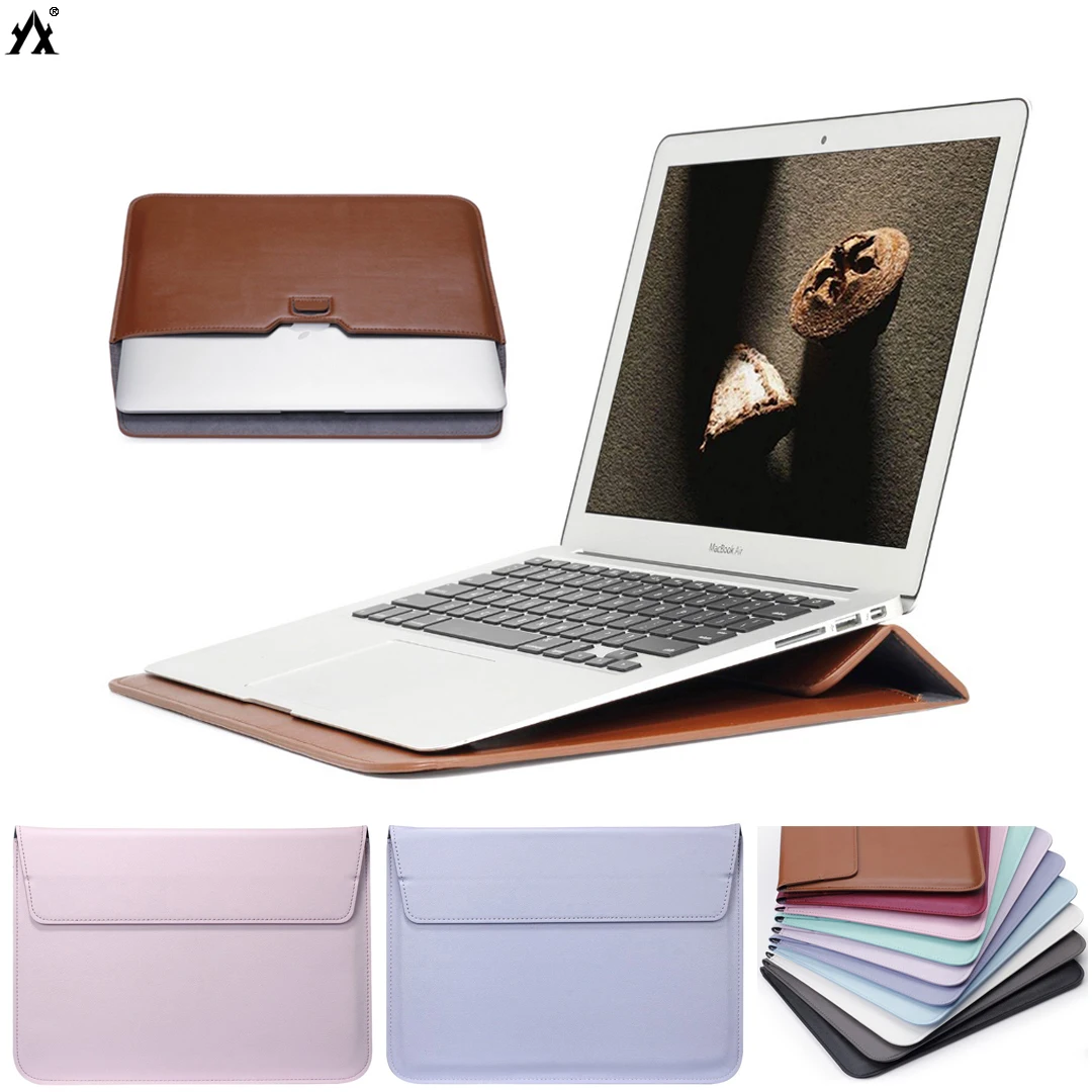 

Leather Mail sack Sleeve Bag case For MacBook Air 13 11 Pro Retina 13 15 Touch Bar ,for macbook New Air 13 A1932 2018 case