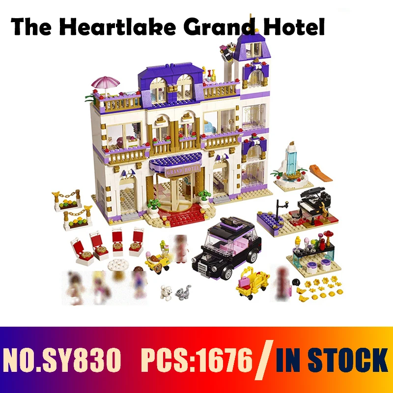 

Compatible with lego friends 41101 Models building toy SY830 1676PCS The Heartlake Grand Hotel Building Blocks toys & hobbies