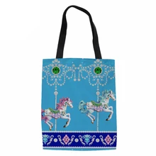 Зажигалка синяя egl Готическая Лолита карусельная лошадка каналы сумки Сумка для шоппинга школьные дорожные женские сумки на плечо