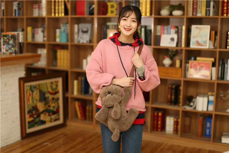 Cute Dog Crossbody Bag Shoulder Bag for Phone Anime Yuri on Ice Soft Lovely Victor's Pet Poodle Dog Plush Doll Toys Cosplay Gift (6)