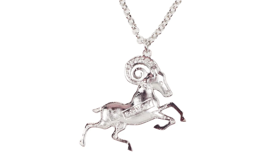 Bonsny Макси заявление металлического сплава повезло зодиака Овен ожерелье с цепочкой, чокер, модный кулон в виде козье, ювелирные изделиям из эмали для Для женщин