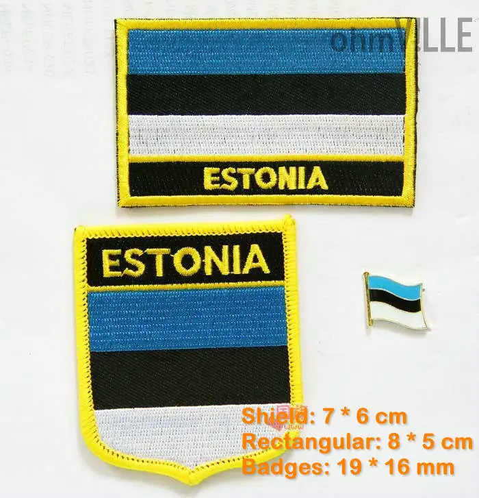 

2016 New New Arrival Iron-on Fallout Estonia Flag Patch Iron On Patches - 100% Quality Guarantee Embroidered + Free Shipping