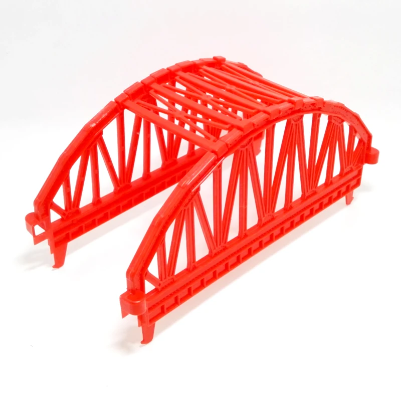 

D503-1 Hot selling electric rail train toys general rail scenario accessories 18 cm red bridge network 2pcs/LOT