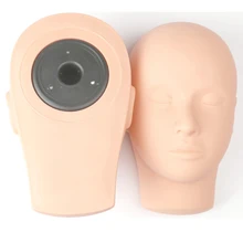 Высокое качественный манекен с плоской головкой силиконовые практики Накладные ресницы макияж модель массаж обучение