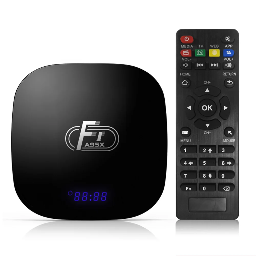Smart Android 8 1 ТВ Box Amlogic S905W Смарт комплект коробка пульт дистанционного управления