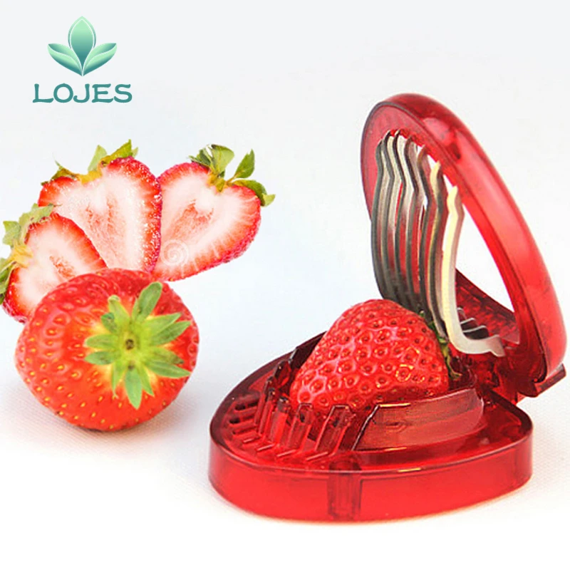 

Strawberry Slicer Fruit Vegetable Tools Carving Cake Decorative Cutter Shredder Cooking Kitchen Gadgets Accessories Supplies