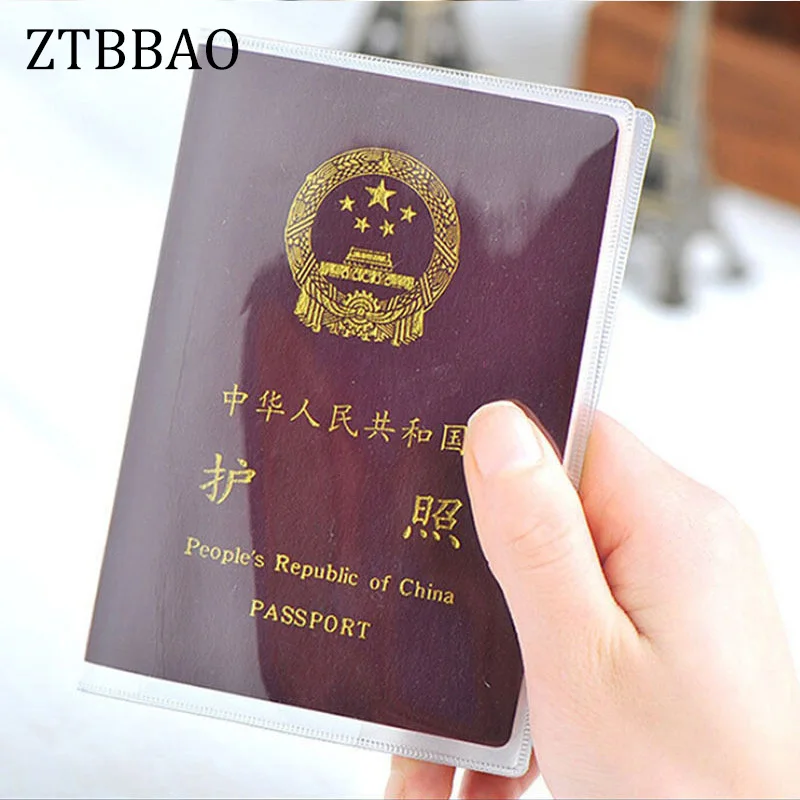 ZTBBAO Silicone Transparent Waterproof Dirt ID Card Holders Passport Cover Business Card Credit Card Bank Card Holder