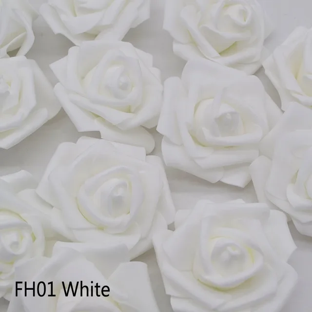 10/20pcs 6cm PE Foam Rose Flowers Artificial Flowers For Home Wedding Deco Bride Bouquet Scrapbooking DIY Birthday Gift Supplies FH01