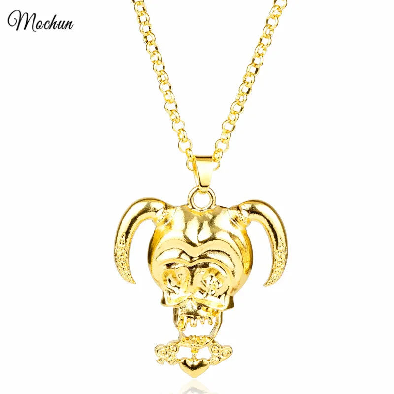 

MQCHUN 2017 Brand New DC Comics Suicide Squad Choker Necklace Harley Quinn Joker Gold Color Pendant Fashion Movie Jewelry