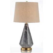 LukLoy керамический светодиодный прикроватный Настольный светильник американский минималистичный Настольный светильник для гостиной семейная Спальня украшение Настольная лампа