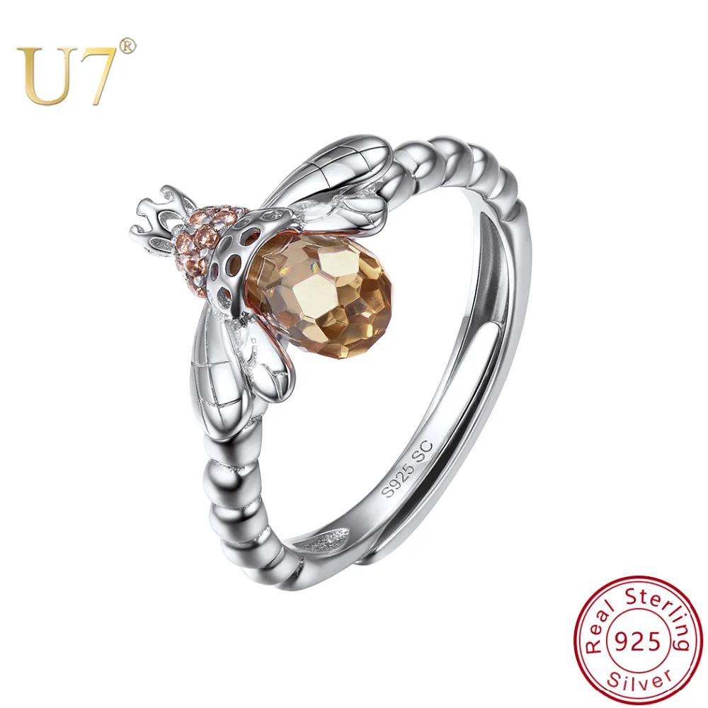 Abierto ajustable de plata esterlina 925 Anillo de compromiso para Mujer Hombre Regalo de San Valentín