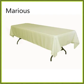 

Marious Brand 150*320cm 10pcs rectangle christmas table cloth wedding polyester tablecloths cheap for sale free shipping