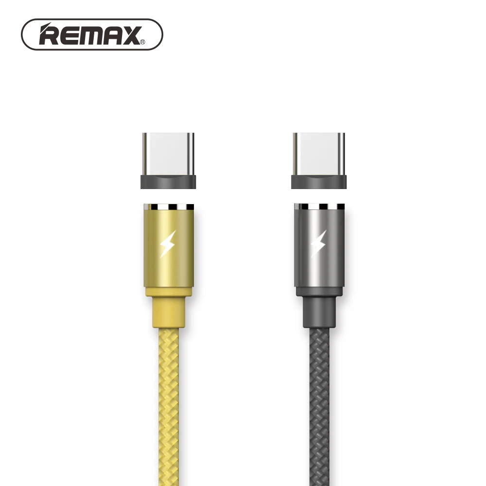 Магнитный кабель remax usb type-c со светодиодный светильник для кабеля type-C USB C быстрое зарядное устройство для samsung S8 HUAWEI mate 10 P10 Xiaomi 6